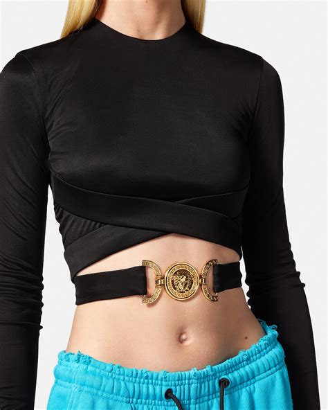 Versace Medusa Biggie Crop Top for Women 